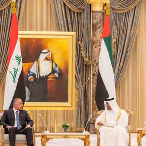 الشيخ محمد بن زايد يستقبل رئيس وزراء العراق