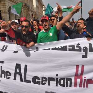 جانب من التظاهرات في الجزائر هذا الأسبوع