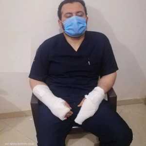 اعتداء على الدكتور نشأت الصياد أخصائي العظام