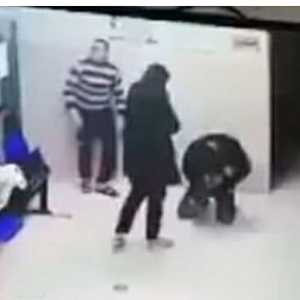 لحظة إنقاذ الطفلة في مركز طبي في جنين