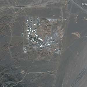 صورة جوية لموقع منشأة نطنز النووية