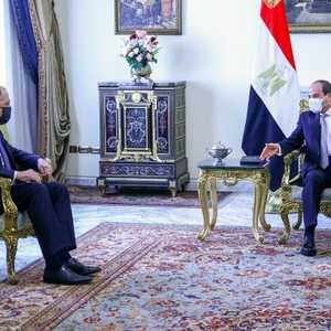 جانب من لقاء بين السيسي ولافروف