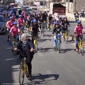 سباق دراجات هوائية للنساء في الموصل