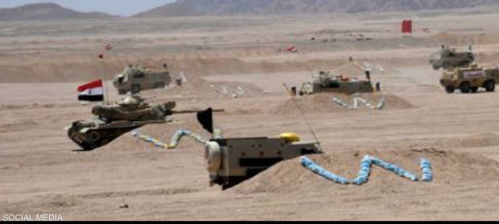 جانب من القوات المشاركة في التدريب