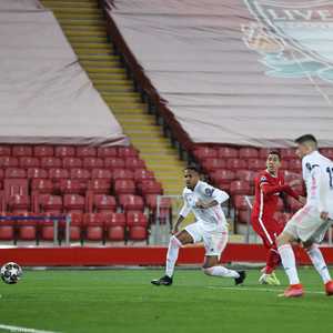 جانب من مواجهة ريال مدريد وليفربول في أنفيلد