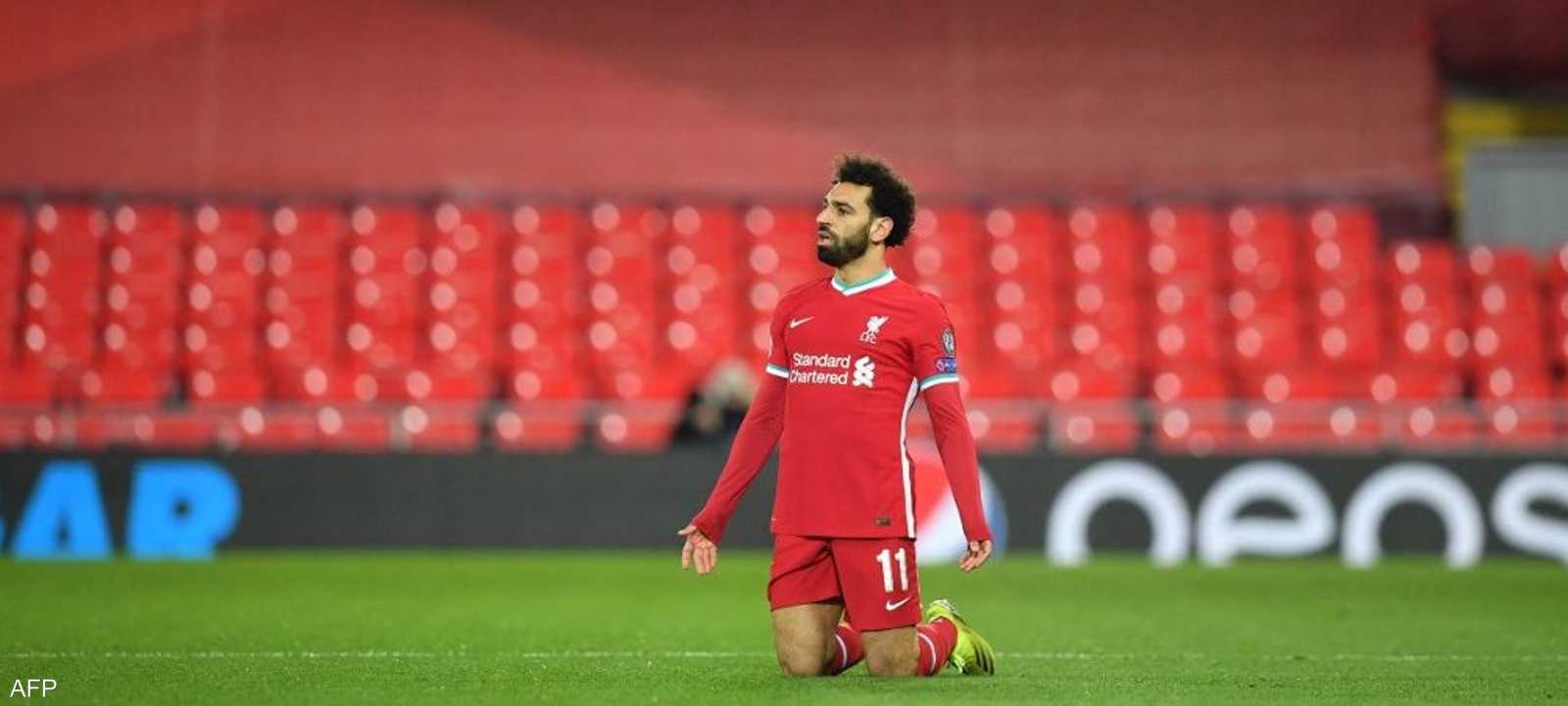 النجم المصري محمد صلاح لاعب ليفربول الإنجليزي