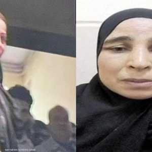 إلى اليمين سامية شنن وإلى اليسار الممثلة التي لعبت دورها