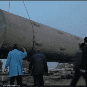 شاهد لحظات فى رفع آثار حادث قطار طوخ