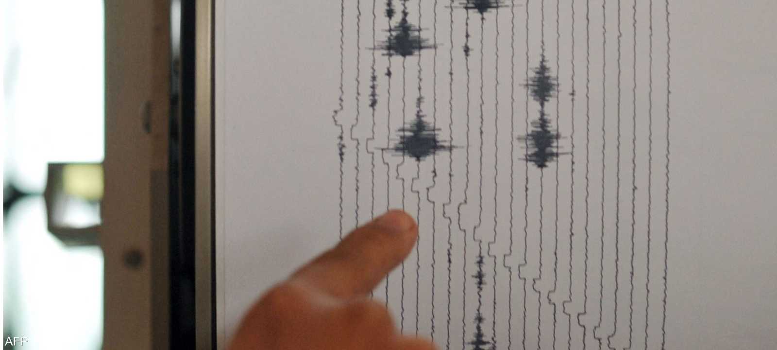 سيزموغراف يرصد لحظة وقوع هزة أرضية. (أرشيفية)