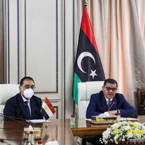 جانب من اجتماعات الوفد المصري بالجانب الليبي