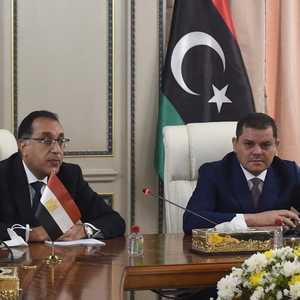 مصطفى مدبولي وعبد الحميد دبيبة