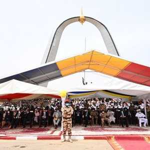 جانب من مراسم تشيع جثمان الرئيس إدريس ديبي