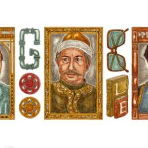 صور نور الشريف تزين واجهة غوغل