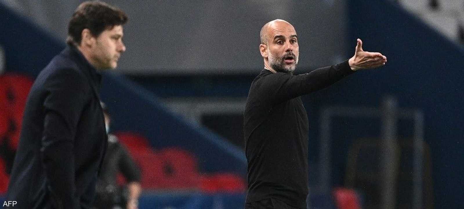 الإسباني بيب غوارديولا مدرب مانشستر سيتي