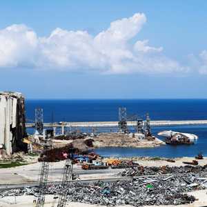آثار الدمار جراء انفجار مرفأ بيروت