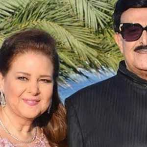 سمير غانم وزوجته دلال عبد العزيز