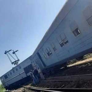 حادث قطار في مصر بلا خسائر