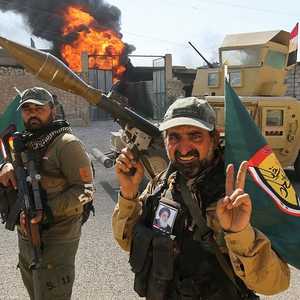 أفراد من الحشد الشعبي في العراق.