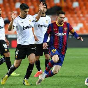 قاد ليونيل ميسي انتفاضة سريعة ليفوز برشلونة