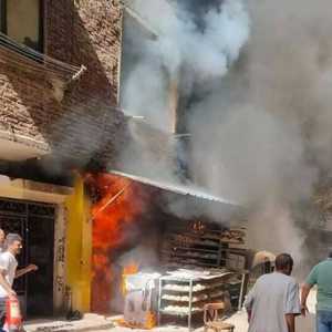 سبب الحريق انفجار أحد أنابيب الغاز