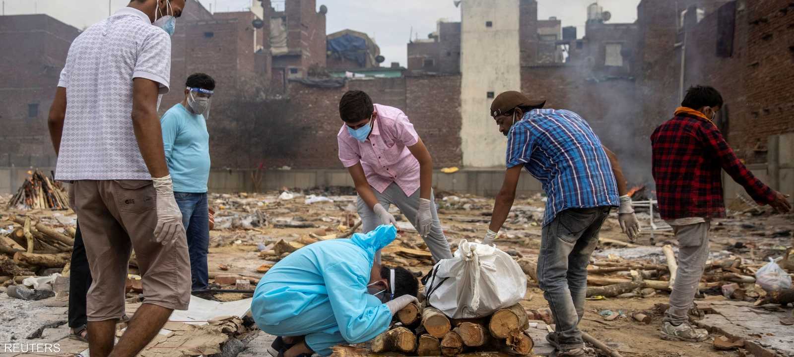 أعداد وفيات قياسية بكورونا في الهند