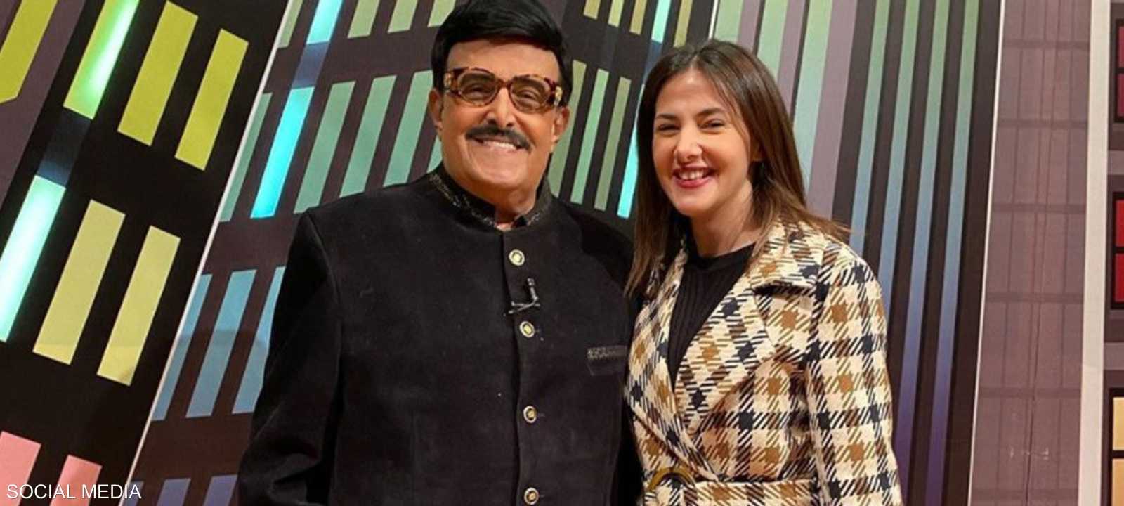 الفنان سمير غانم وابنته الفنانة دنيا