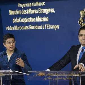 وزير خارجية المغرب مع نظيرته الإسبانية