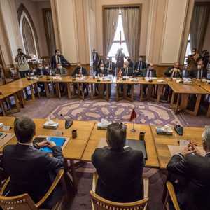 جانب من المباحثات المصرية التركية