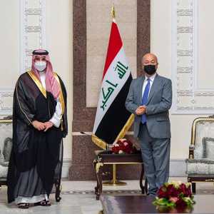 الأمير خالد بن سلمان بن عبد العزيز رفقة الرئيس العراقي