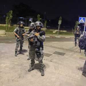 الجيش الإسرائيلي خلال انتشاره في مدينة اللد الليلة الماضية.