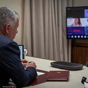 الملك عبدالله الثاني خلال المؤتمر