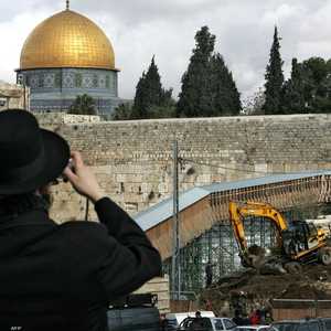 أحد المتطرفين اليهود قرب المسجد الأقصى.