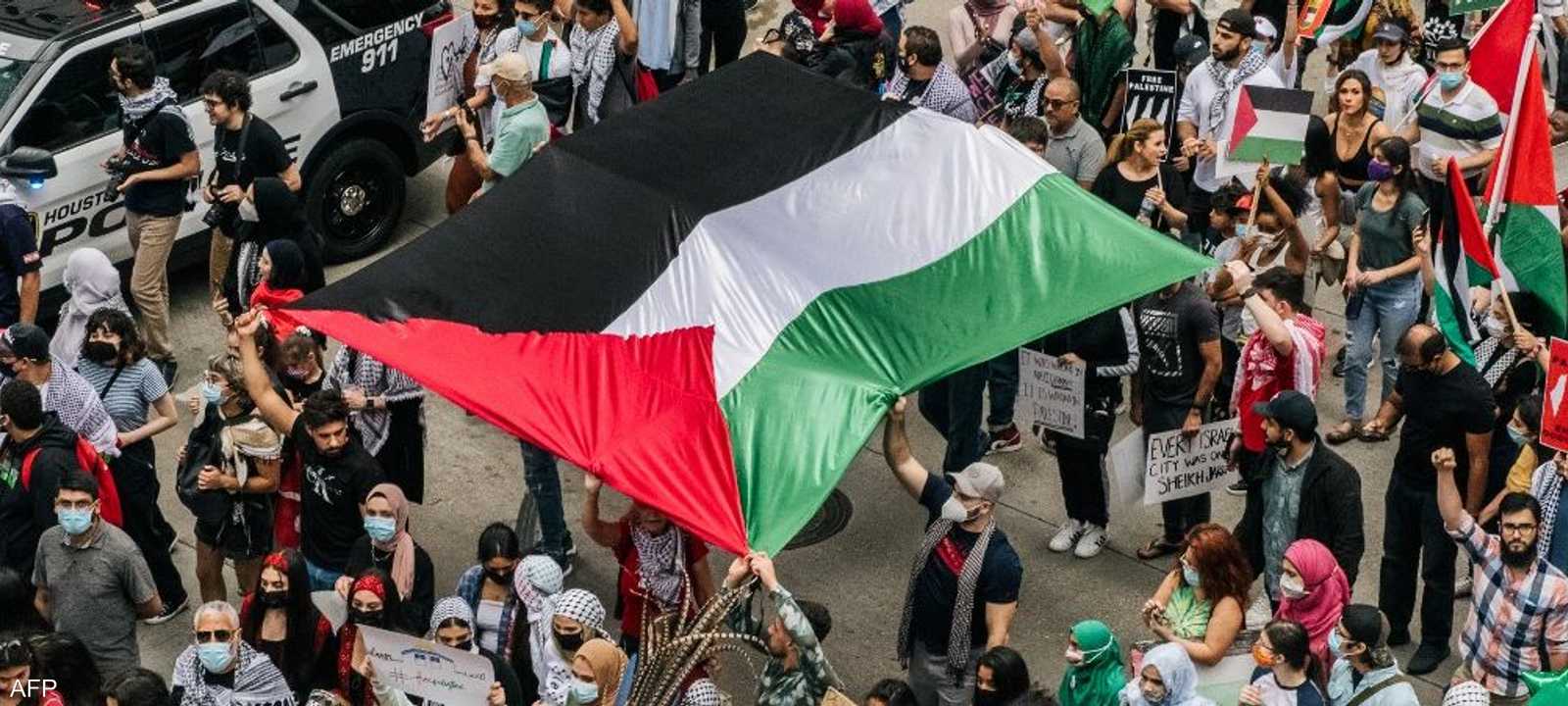 مظاهرات في مدن أميركية عدة تضامنا مع الفلسطينيين