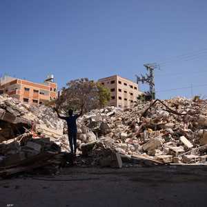 الدمار الذي خلفته غارة إسرائيلية في غزة