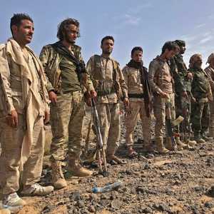 أفراد من الجيش الوطني اليمني في مأرب.