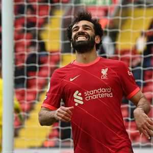 صلاح خلال مباراة كريستال بالاس