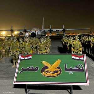 قوات مصرية قبيل السفر إلى السودان للمشاركة في المناورات