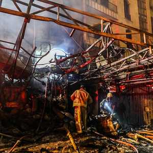 عناصر الإطفاء أنهت إخماد الحريق الناتج عن الانفجار