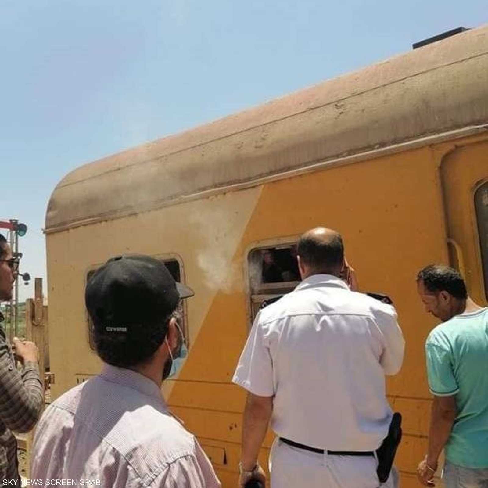 الحادث الذي وقع للقطار المتوجه من دمياط لطنطا
