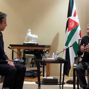 الملك عبد الله الثاني ووزير الخارجية الأميركي في عمان