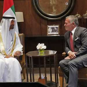 صورة أرشيفية لولي عهد أبوظبي والعاهل الأردني