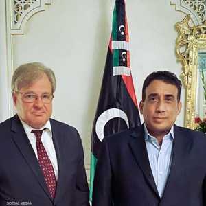 المنفي والسفير الأميركي لدى ليبيا