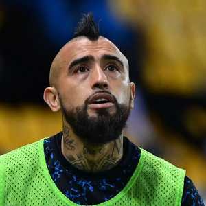 التشيلي أرتورو فيدال لاعب خط وسط إنتر ميلان