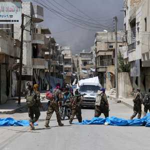 عناصر من قسد في منبج