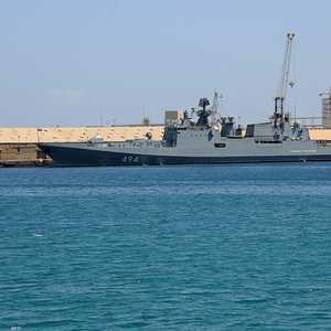 الفرقاطة الروسية غريغوروفيتش في ميناء بورتسودان (أرشيفية)