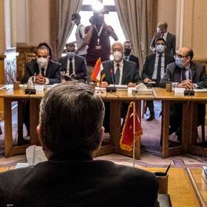 جانب من جلسات الحوار بين الجانبين المصري والتركي