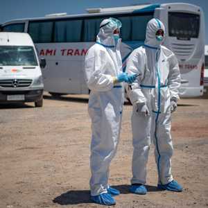 عاملون بالقطاع الصحي في المغرب - أرشيفية