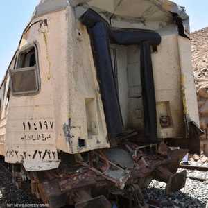 أرشيفية لحادث تضرر قطار  مصري- أرشيف