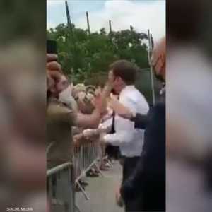 صفع ماكرون وقع قبل يومين خلال جولة للرئيس.