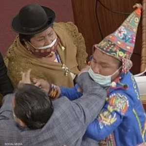 عراك في برلمان بوليفيا